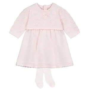 Eilish Knit Hearts Baby Girl Dress