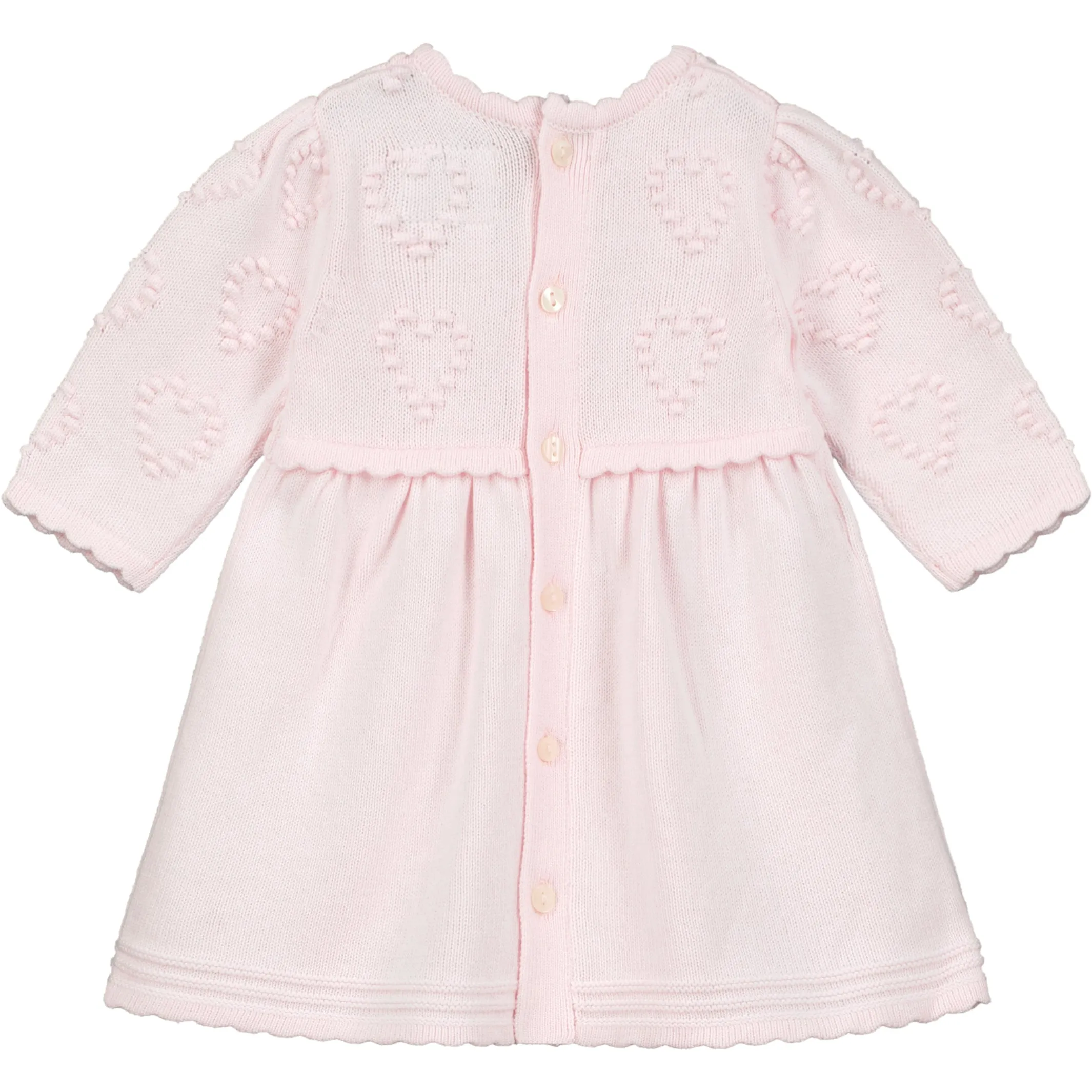 Eilish Knit Hearts Baby Girl Dress