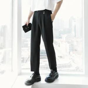 Elastic Waist Suit Pants