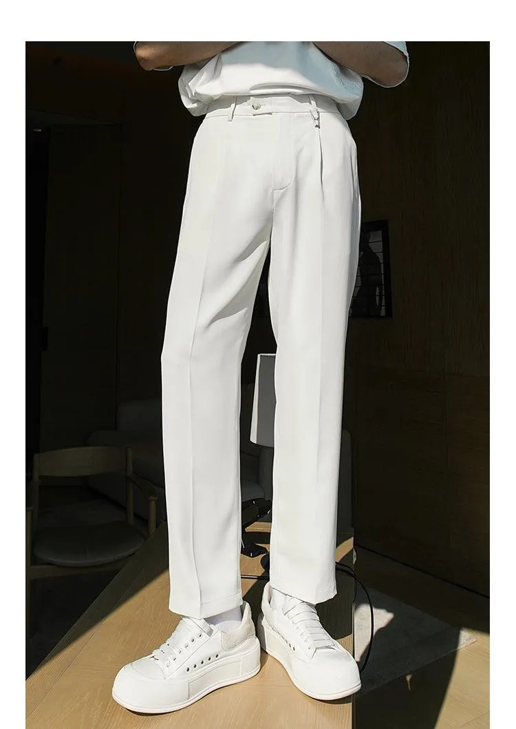 Elastic Waist Suit Pants