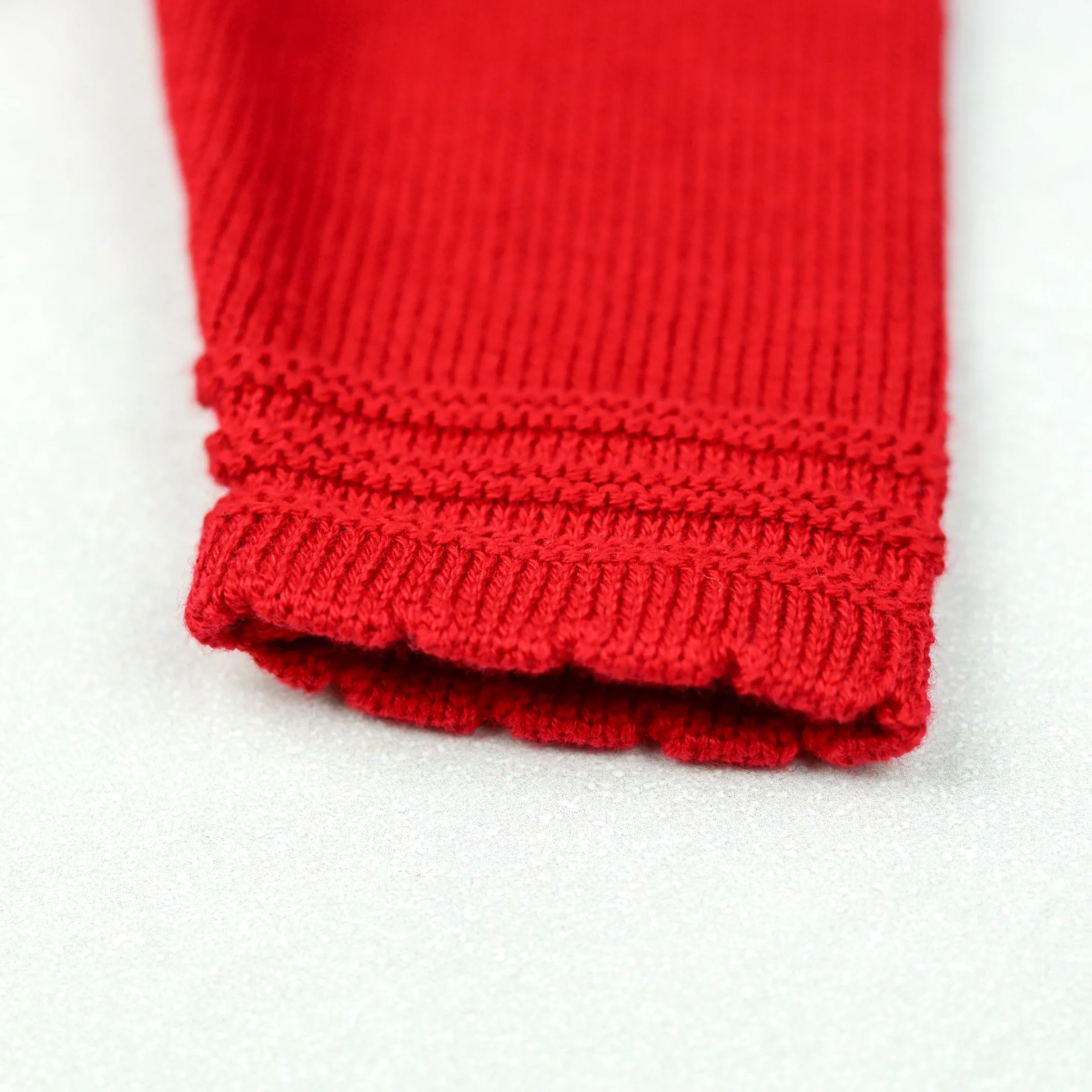 Elizabeth Red Knit Baby Girl Party Dress