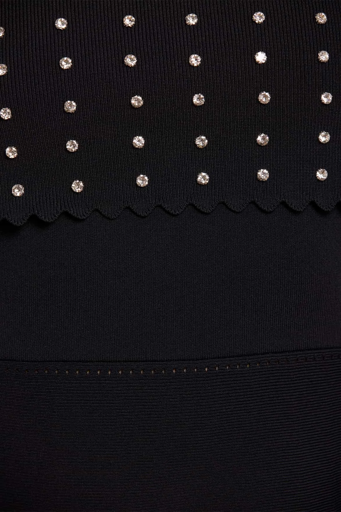 Embellished Bardot Knit Gown