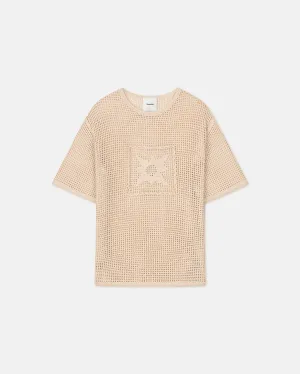 Estienne - Crochet Lace T-Shirt - Creme