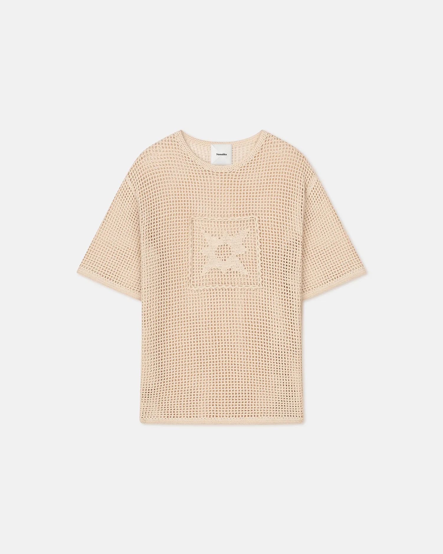 Estienne - Crochet Lace T-Shirt - Creme