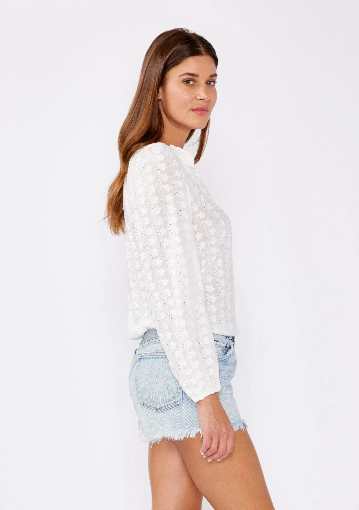Ethereal Floral Embroidered Blouse