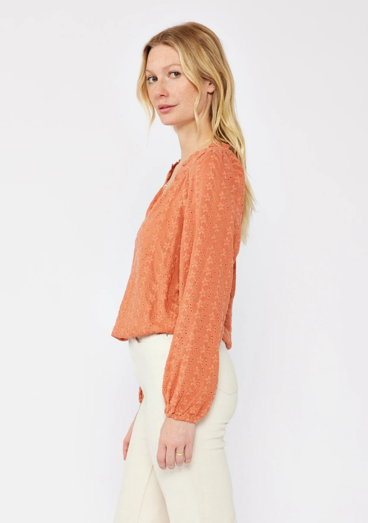 Ethereal Floral Embroidered Blouse