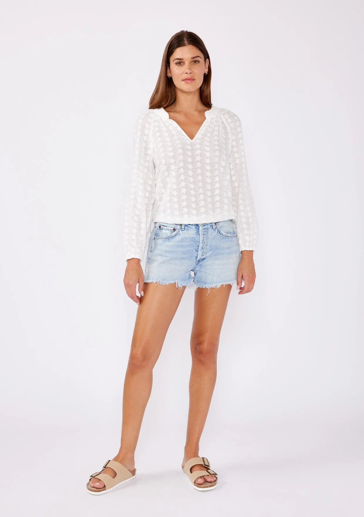 Ethereal Floral Embroidered Blouse