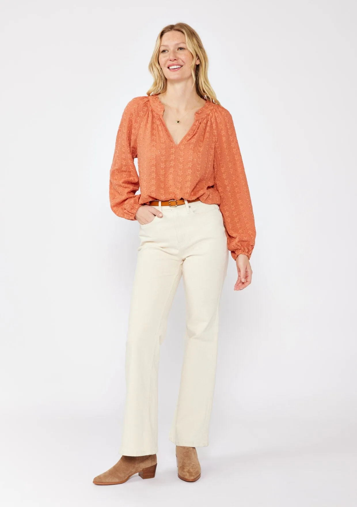 Ethereal Floral Embroidered Blouse
