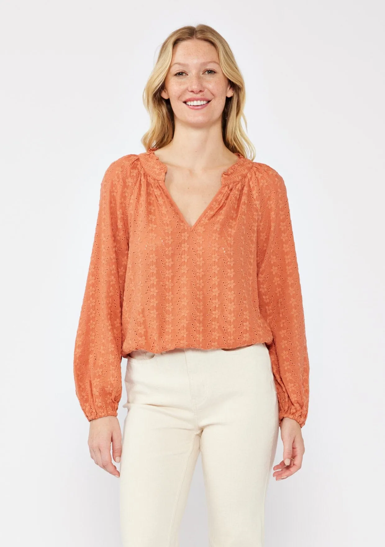 Ethereal Floral Embroidered Blouse