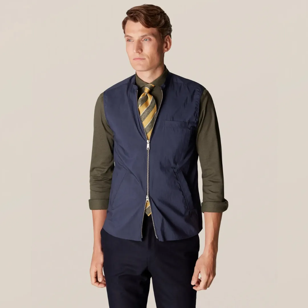 ETON NAVY BLUE WIND VEST