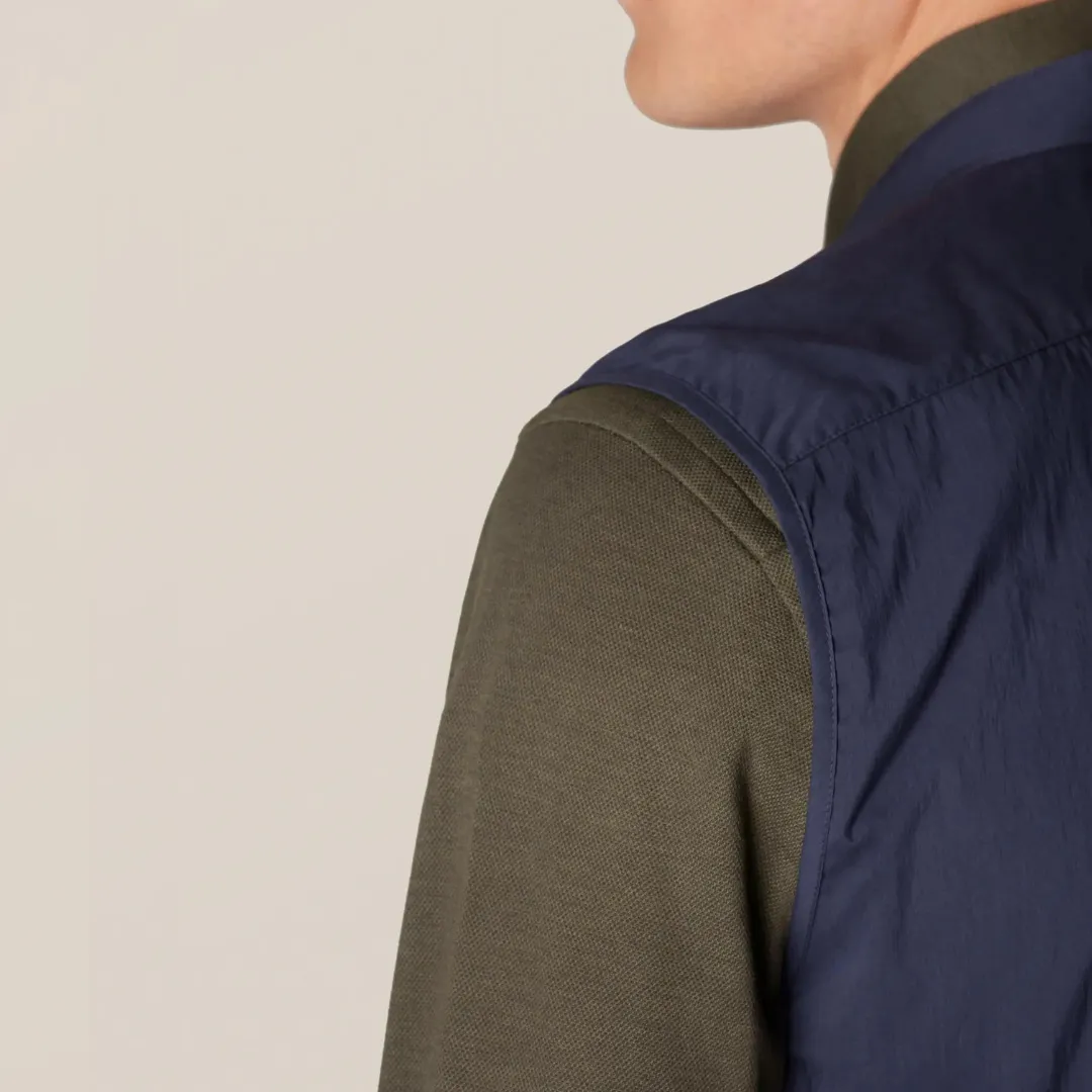 ETON NAVY BLUE WIND VEST