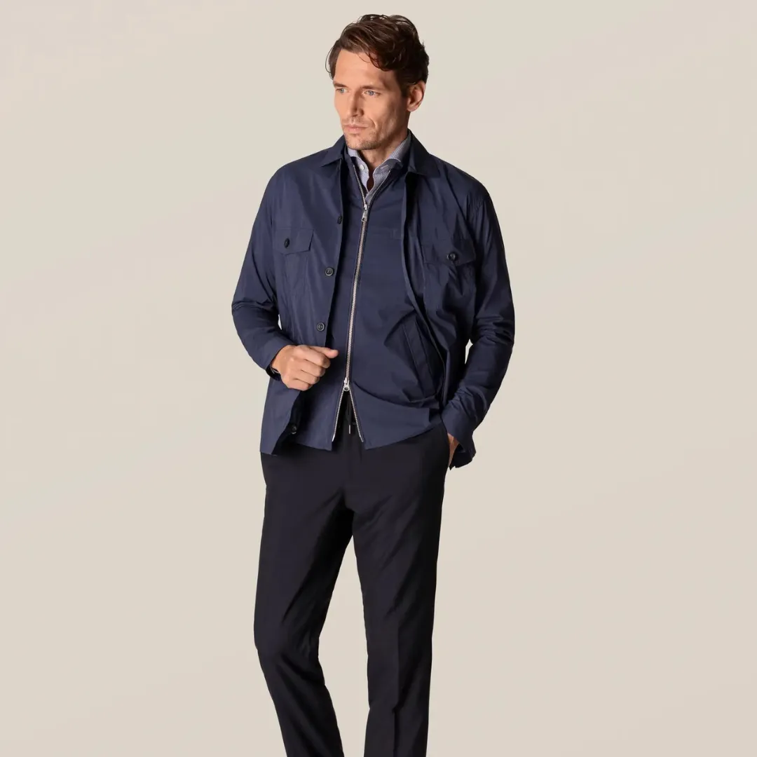 ETON NAVY BLUE WIND VEST
