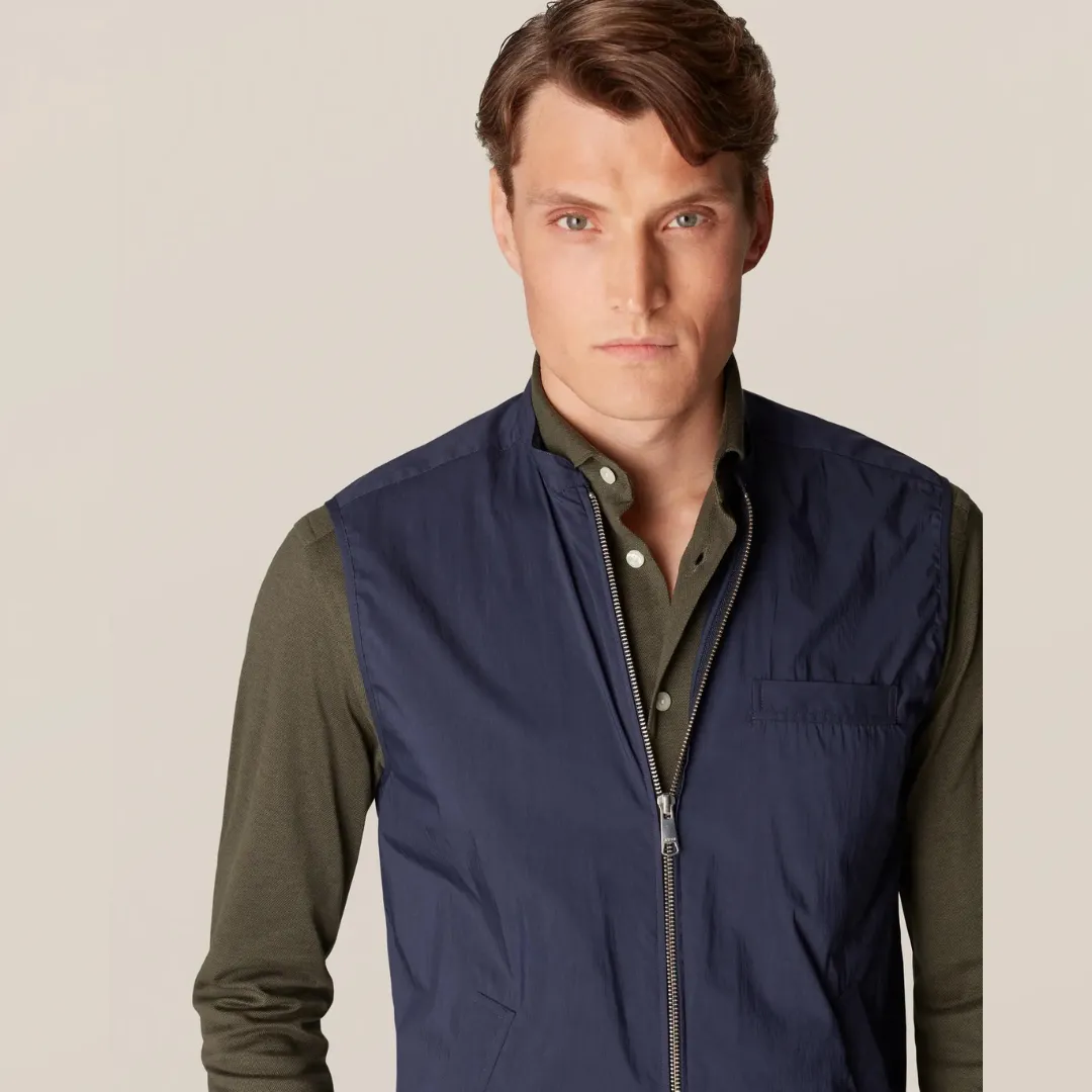 ETON NAVY BLUE WIND VEST