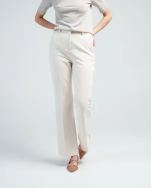 flared pant felpa - off white