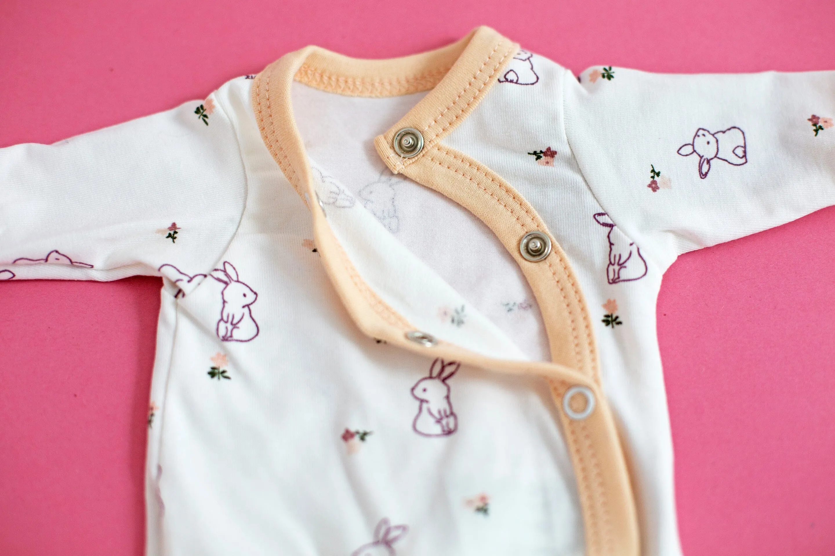 Flower Bunny Gift Box - Sleepsuit, Rattle, Muslin & Card