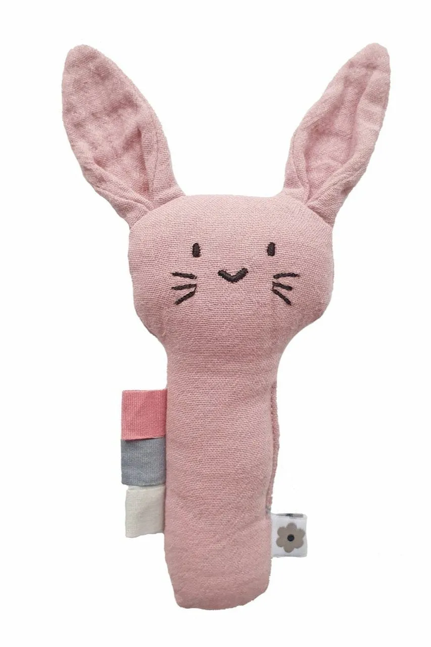 Flower Bunny Gift Box - Sleepsuit, Rattle, Muslin & Card