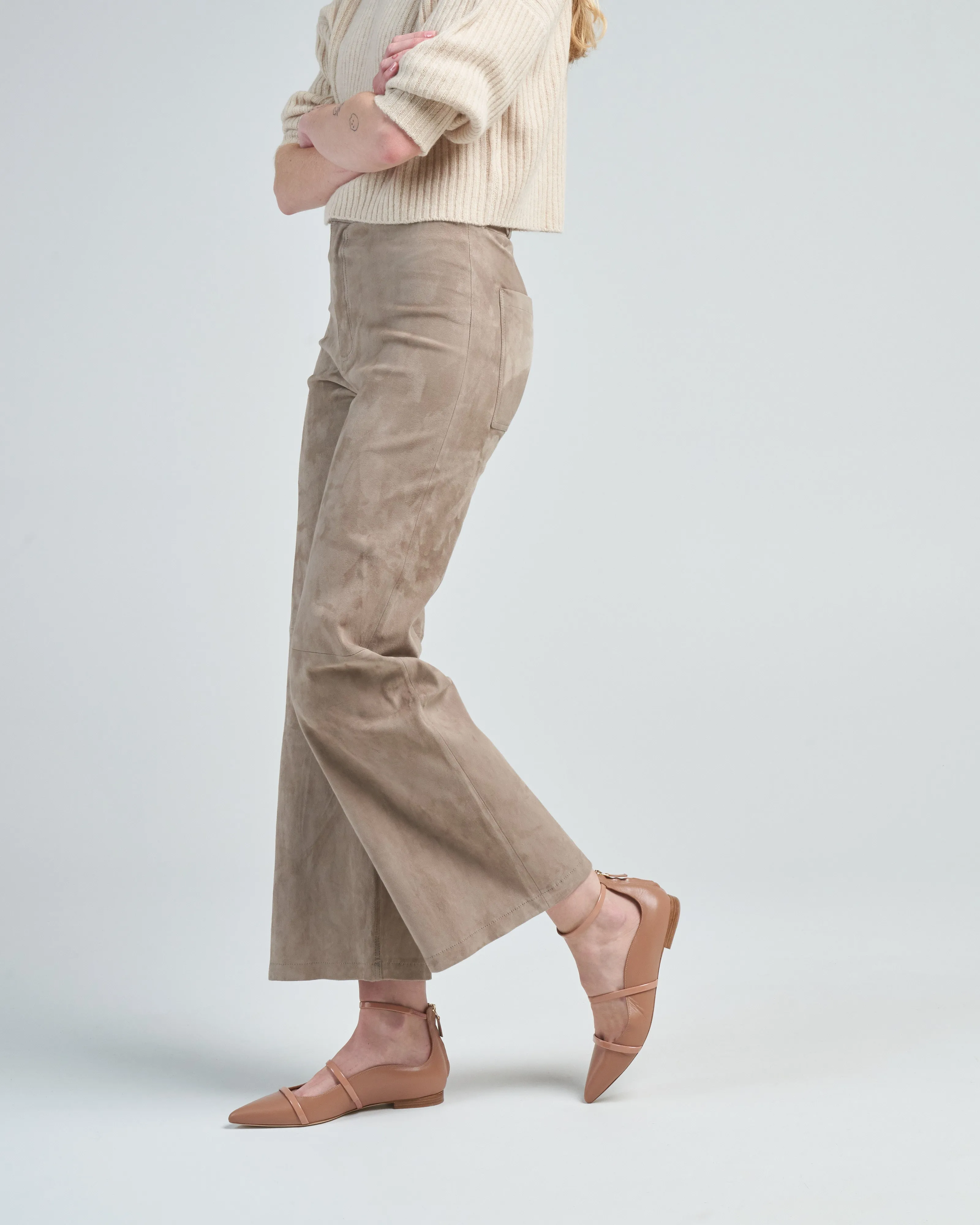 giacinta stretch suede pant