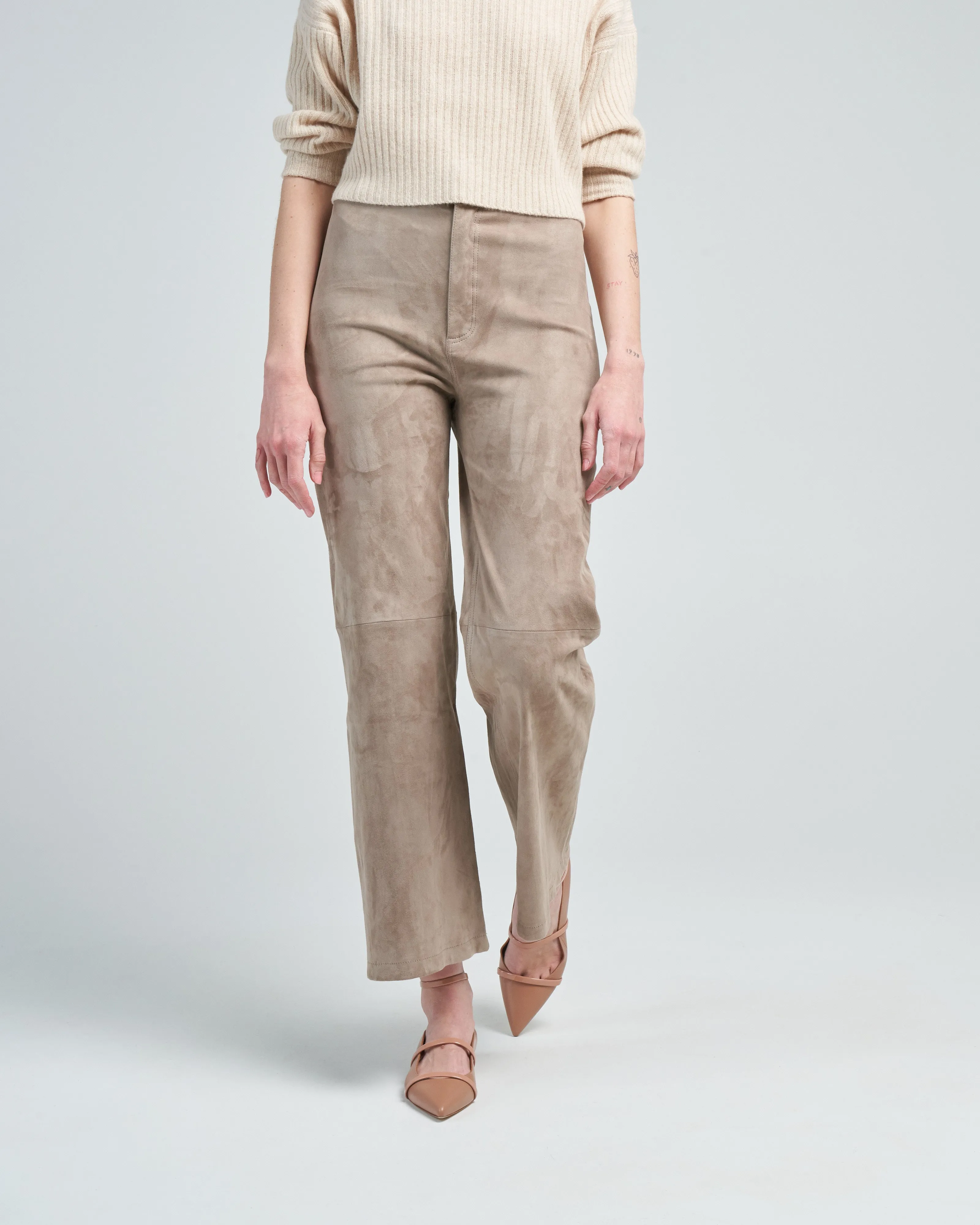 giacinta stretch suede pant