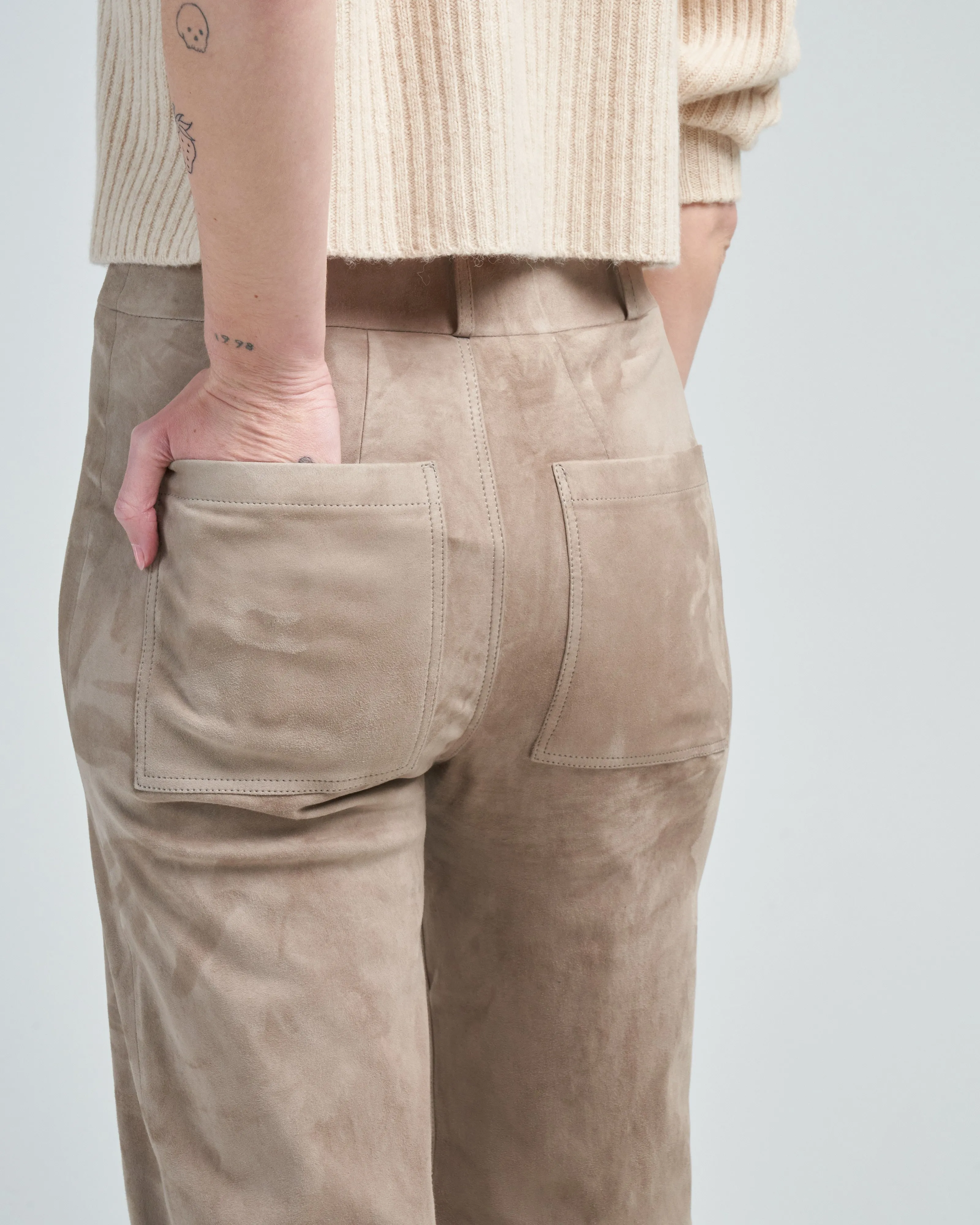 giacinta stretch suede pant