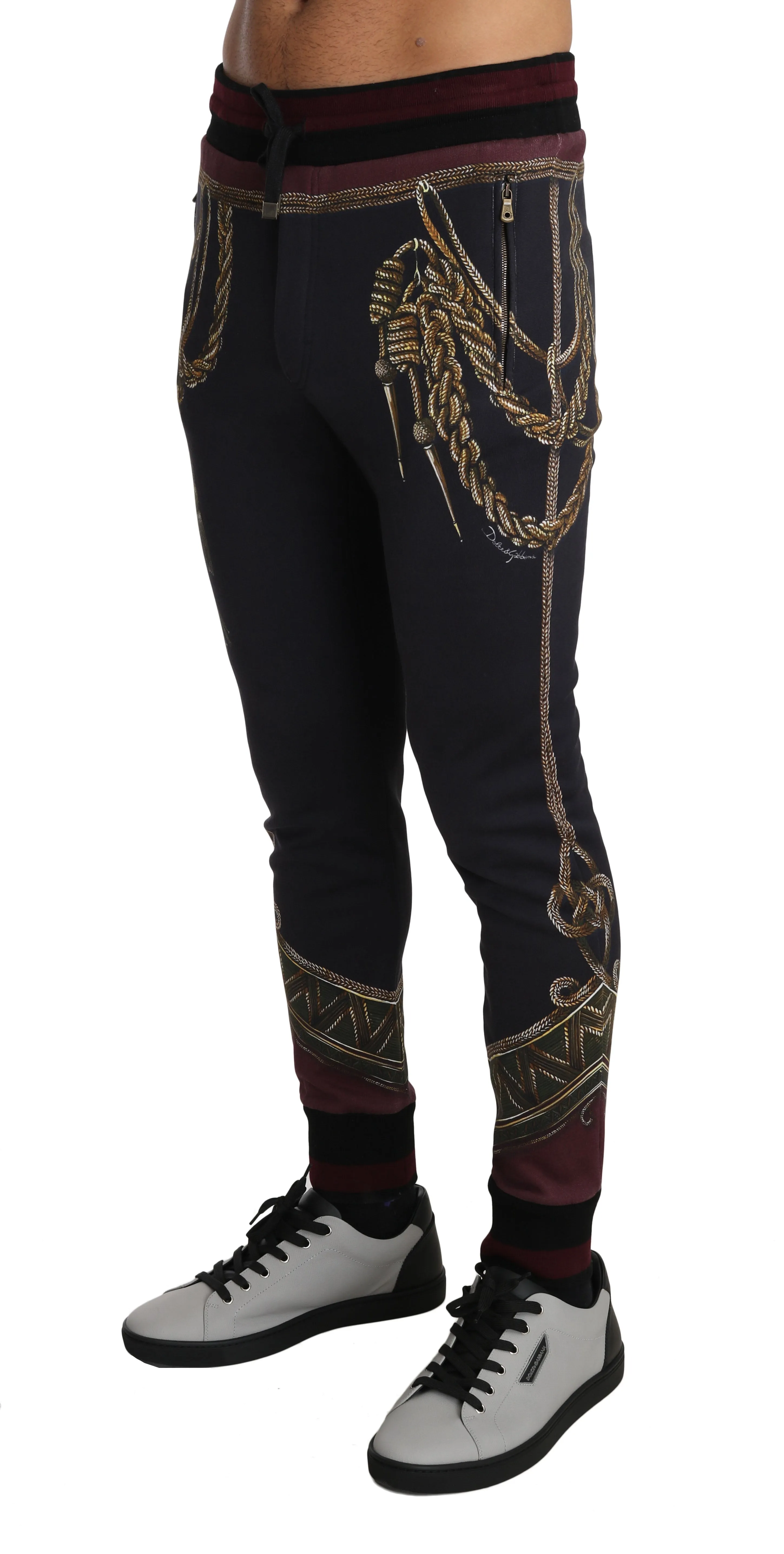 Gray Cotton Gold Medal Training Trousers
