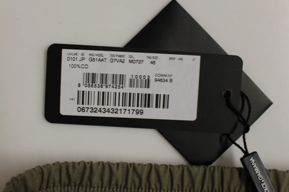 Gray Regular Fit Cotton Pants