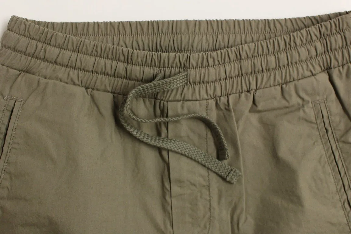 Gray Regular Fit Cotton Pants