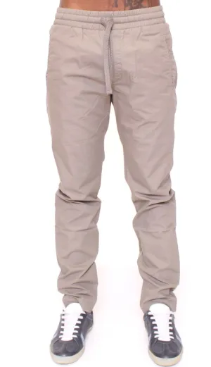 Gray Regular Fit Cotton Pants