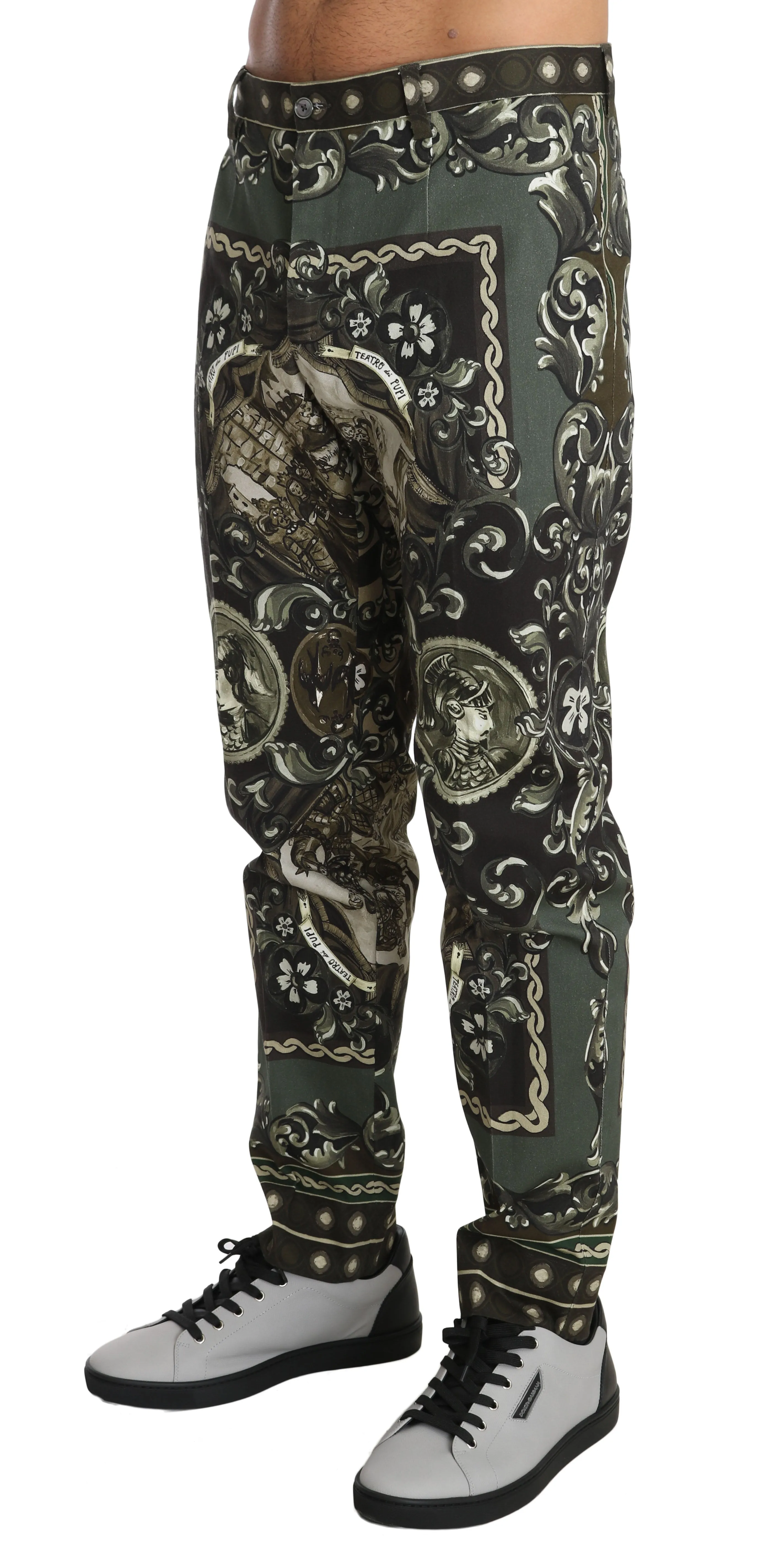 Green Cotton Teatro dei Pupi Trousers