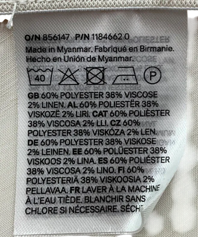 H&M White Satin Maxi Skirt UK XL