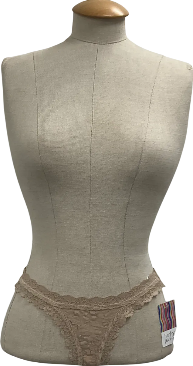 Hanky Panky Nude Lace Brazilian “No VPL” Bikini Knickers UK XS