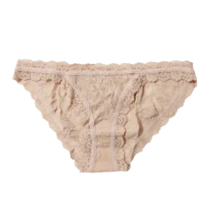 Hanky Panky Nude Lace Brazilian “No VPL” Bikini Knickers UK XS