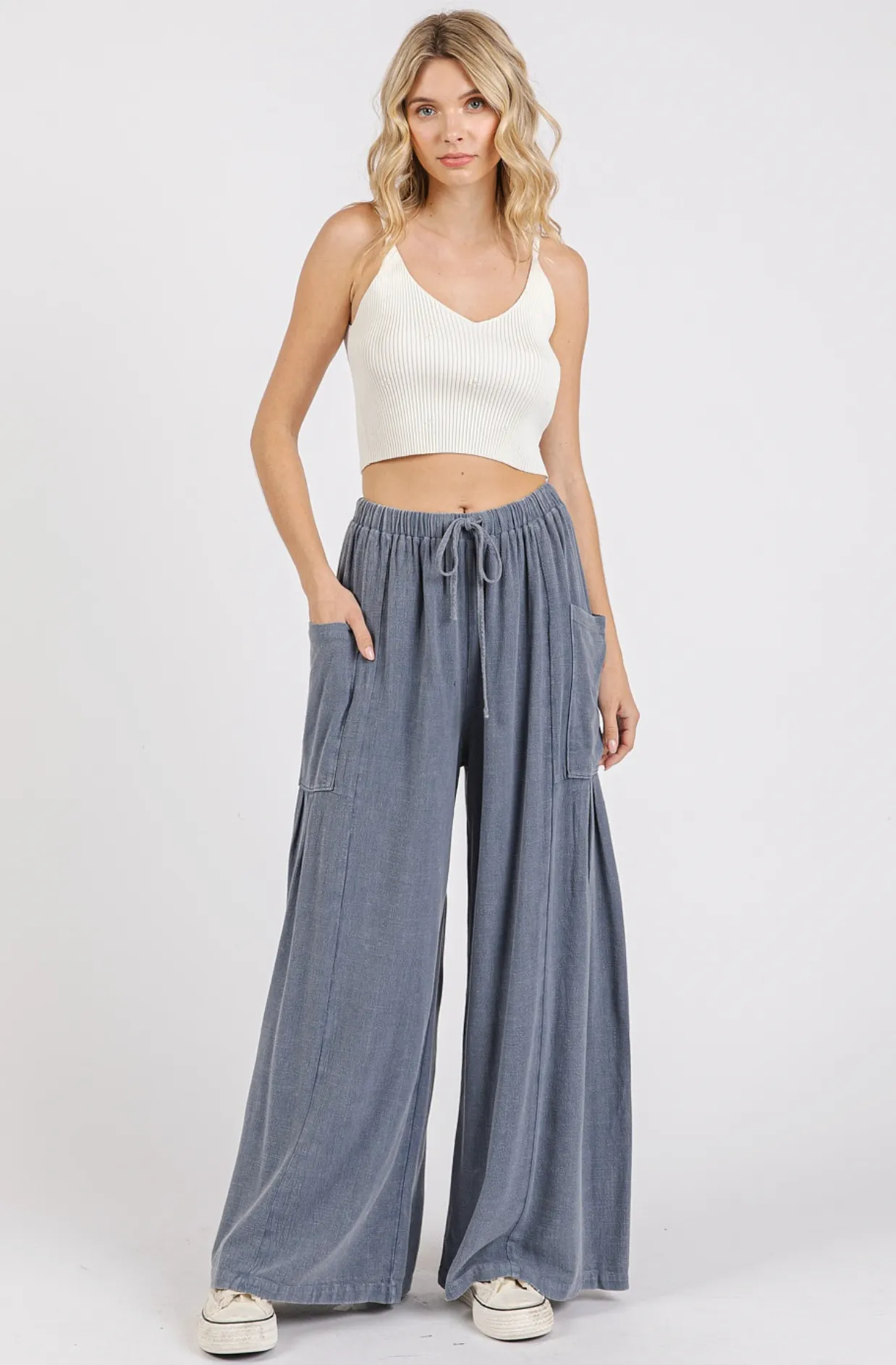 Harmony Mineral Wash Pants - Two colors