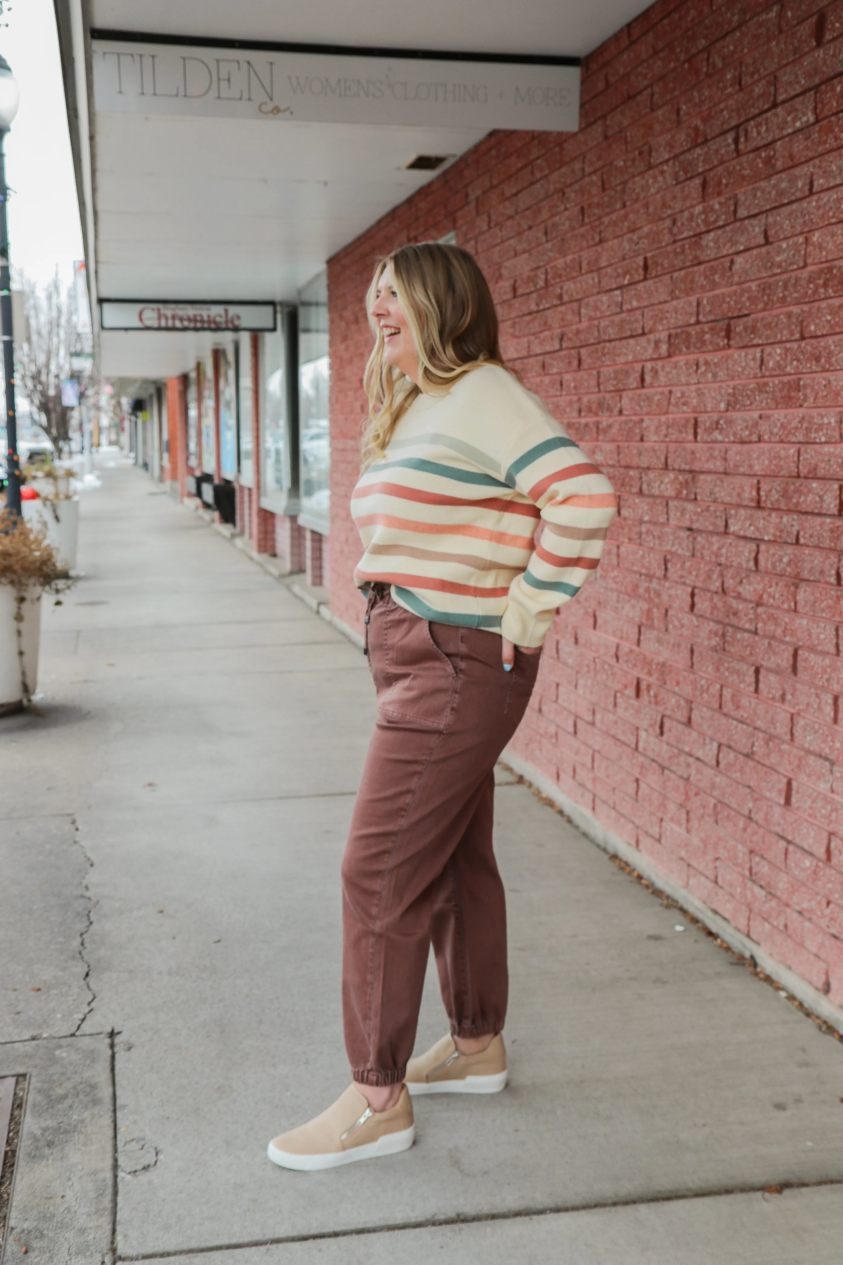 High Rise Cropped Jogger