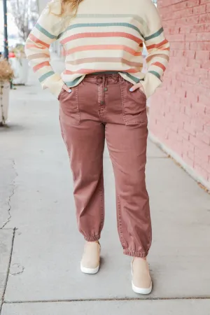 High Rise Cropped Jogger