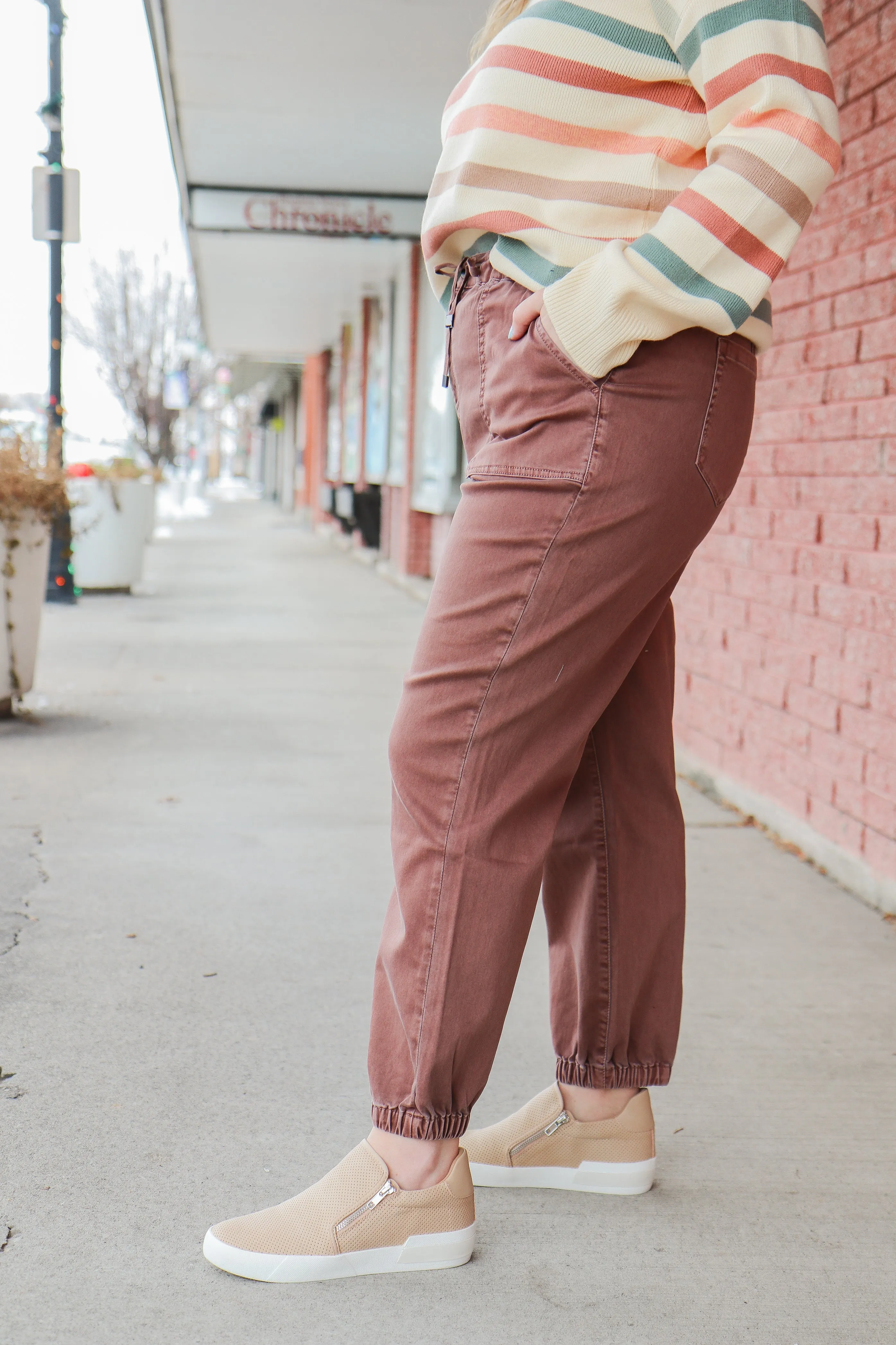 High Rise Cropped Jogger