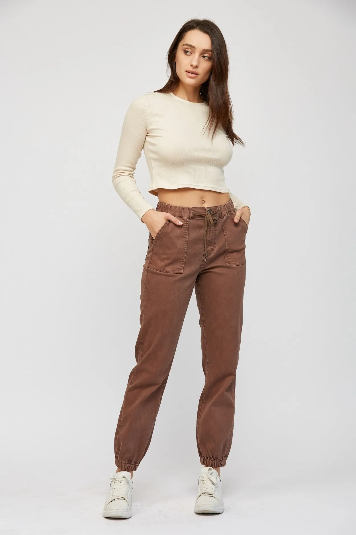 High Rise Cropped Jogger