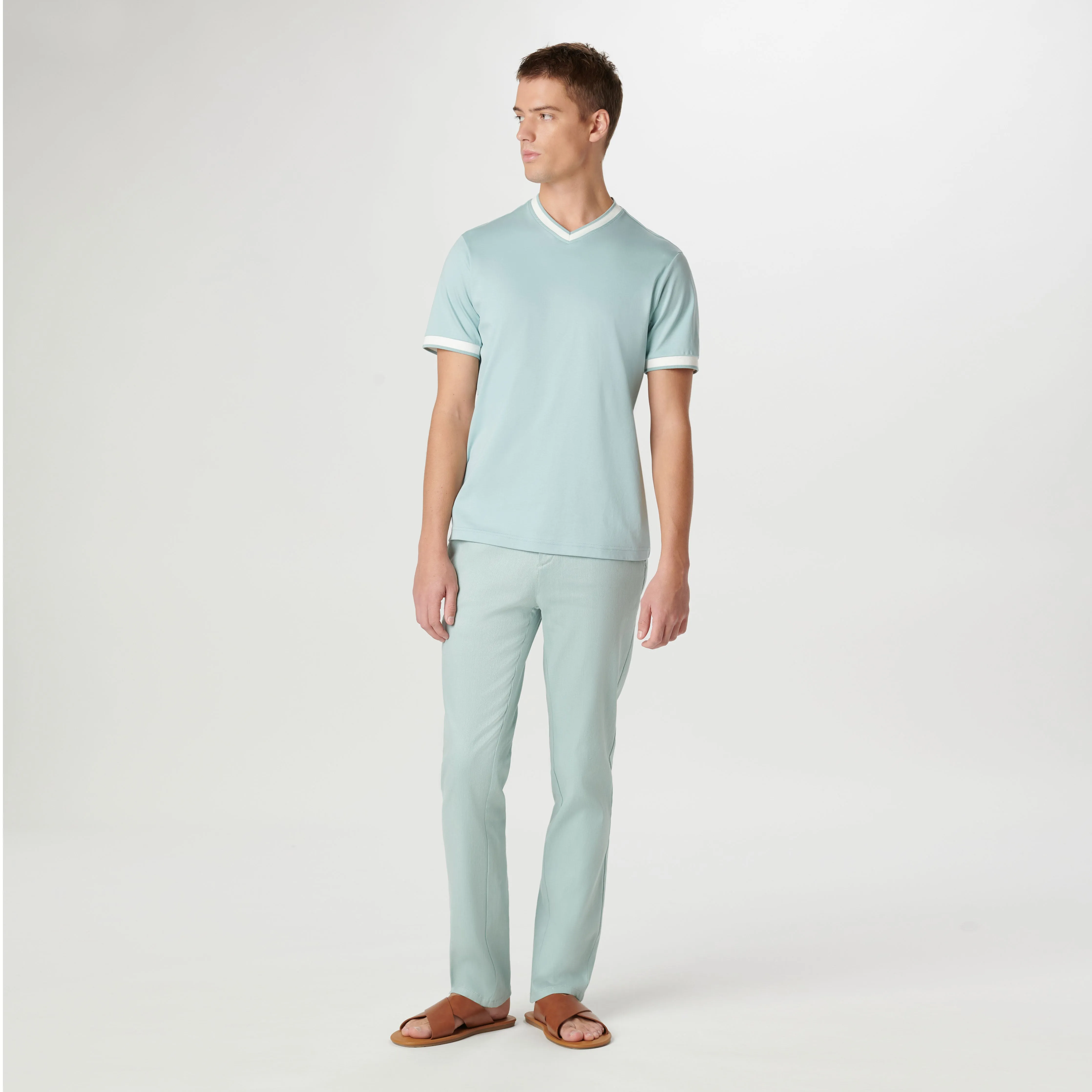 High V-Neck Pima T-Shirt