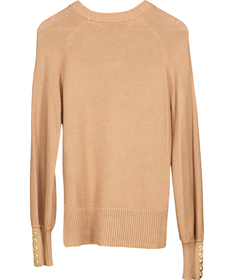 Holland Cooper Brown Hc Embellished Jumper UK XS