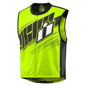 Icon Mil-Spec 2 Mens Motorcycle Textile Safety Vest - Hi-Viz Yellow
