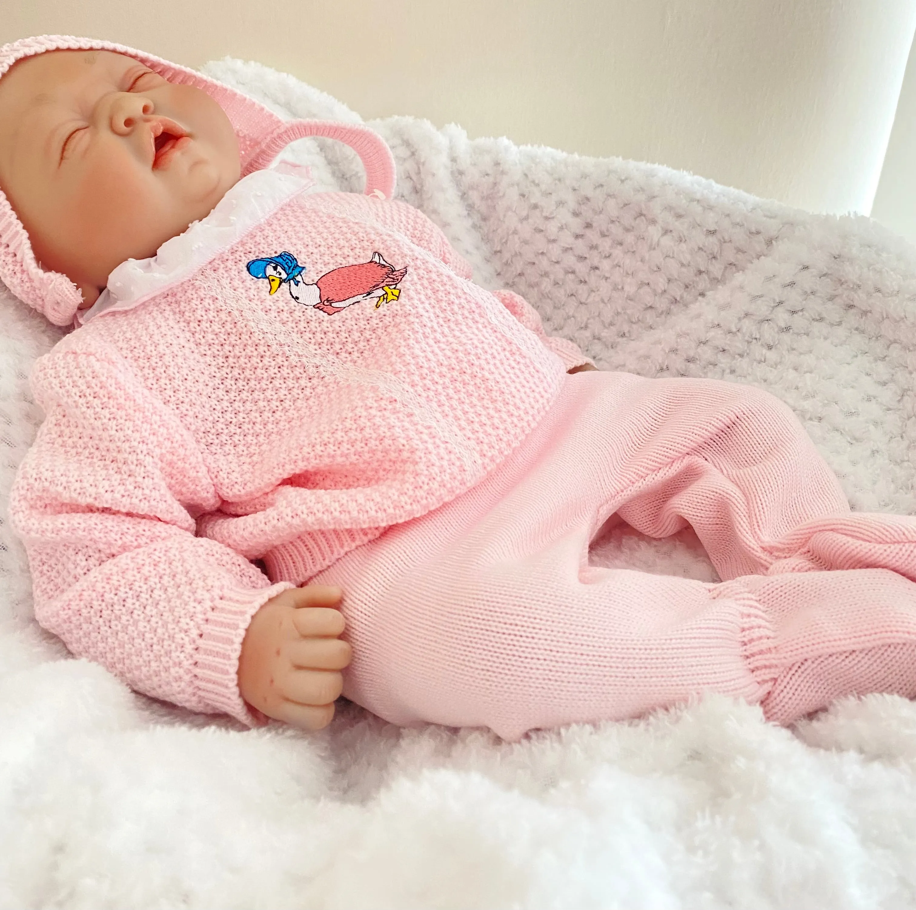 Jemima Puddleduck 3pcs Fine Knit Set