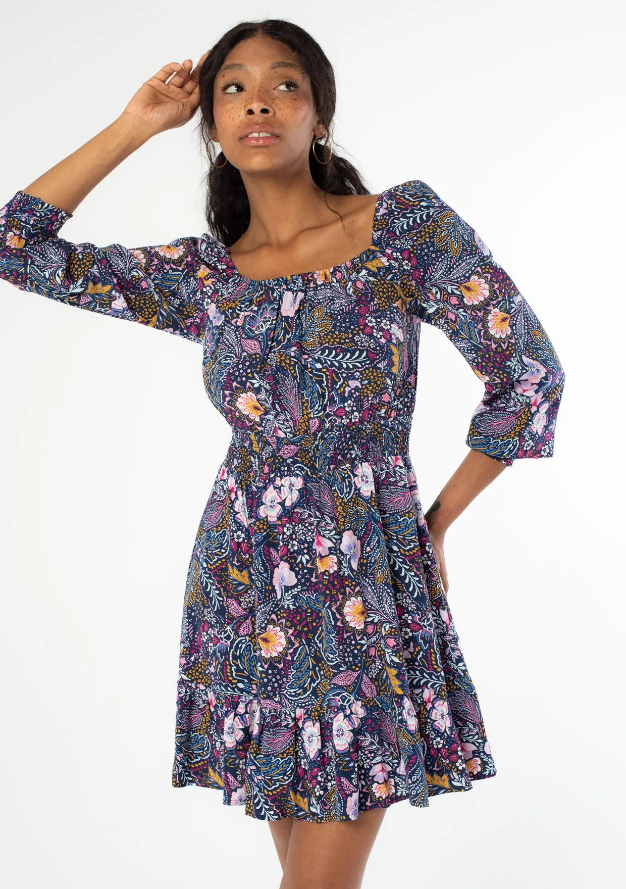 Just Vibes Floral Mini Dress