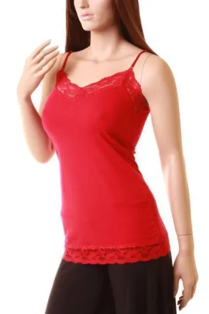 Lace Detailed Camisole-Grey