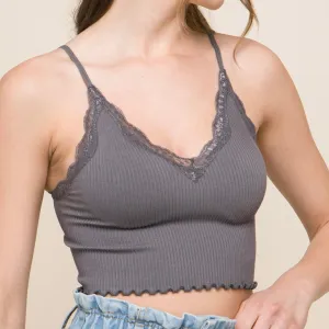 LACE GREY CAMI