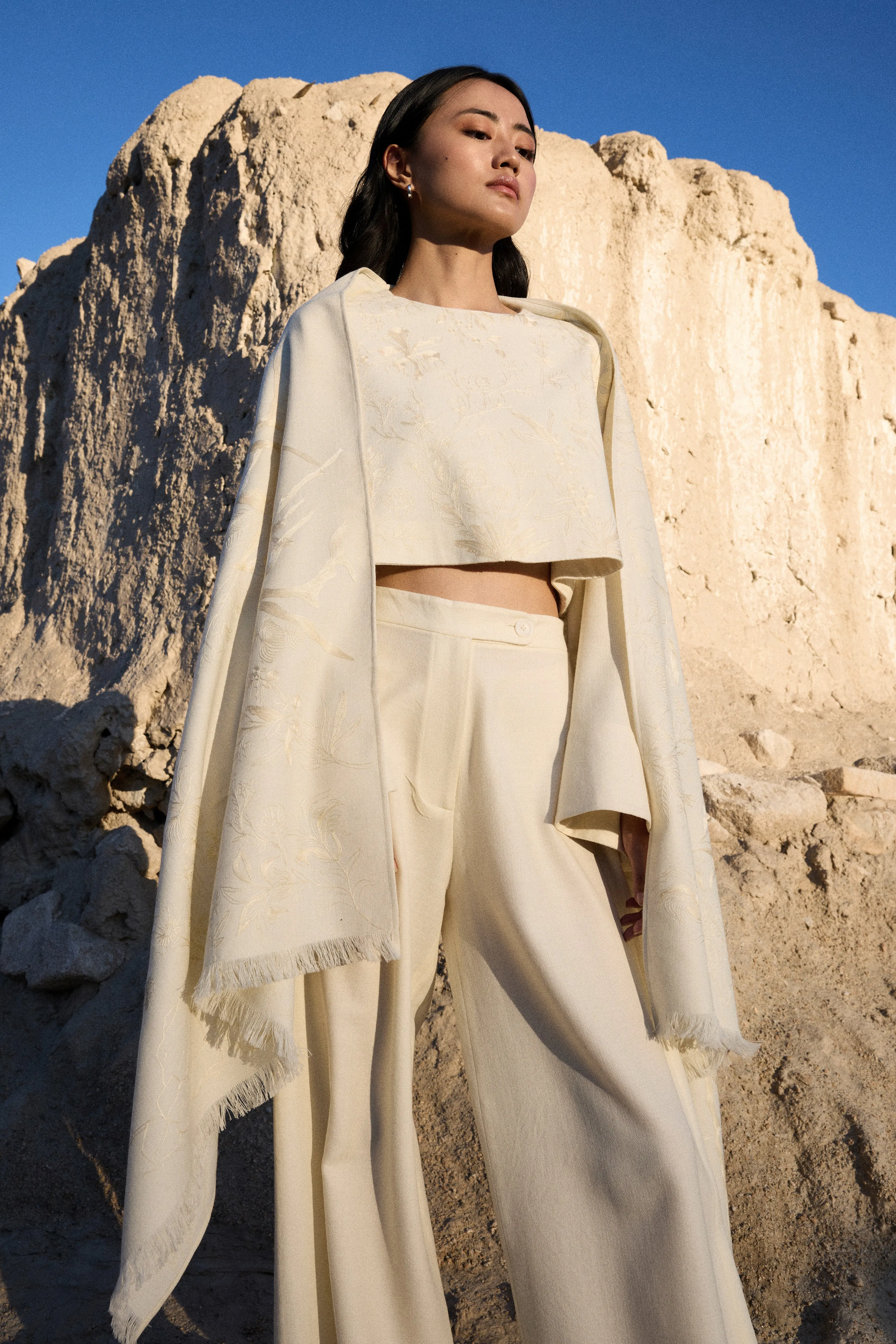 Lamayuru Woollen Top (Ivory)