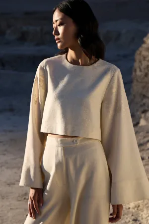 Lamayuru Woollen Top (Ivory)