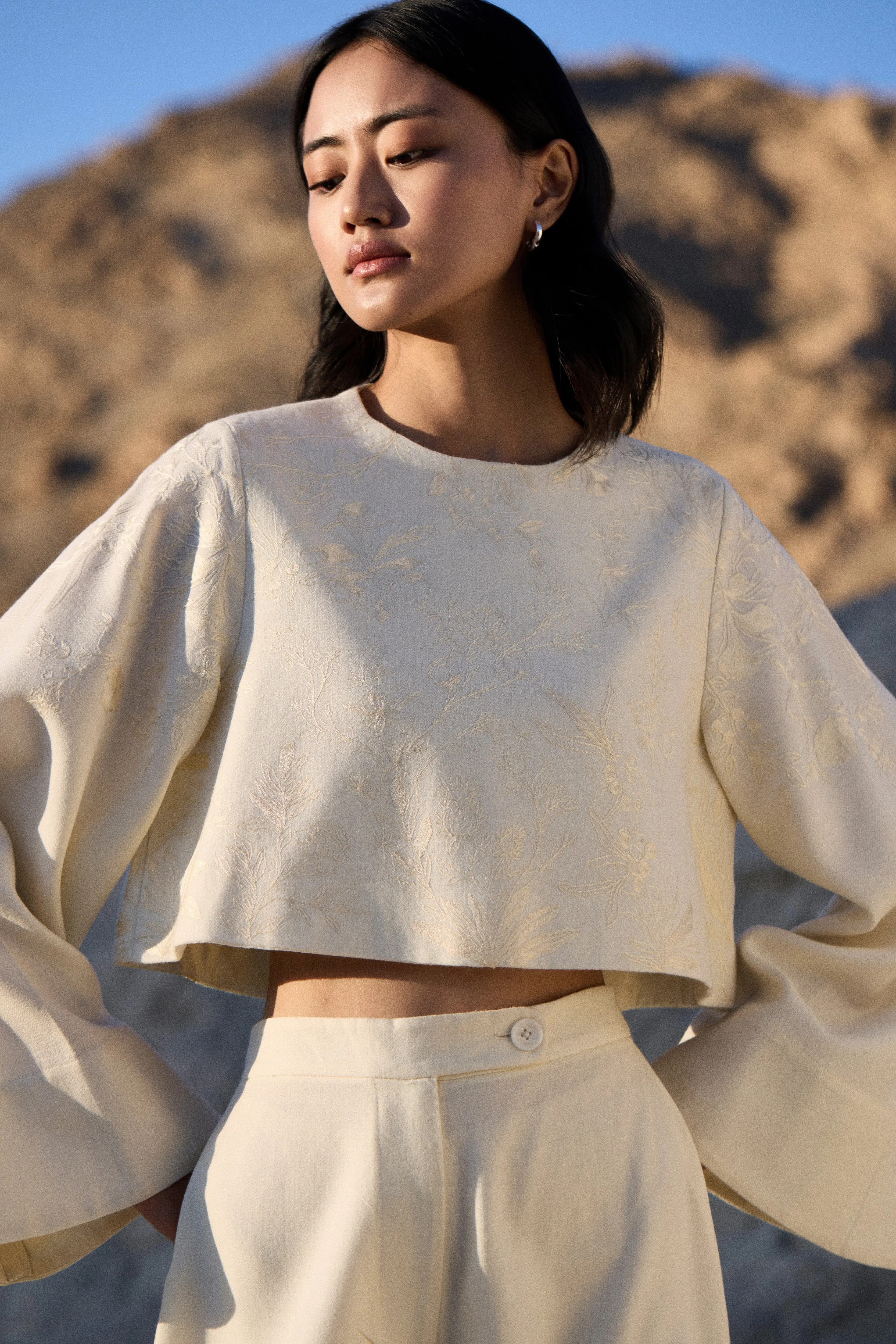 Lamayuru Woollen Top (Ivory)