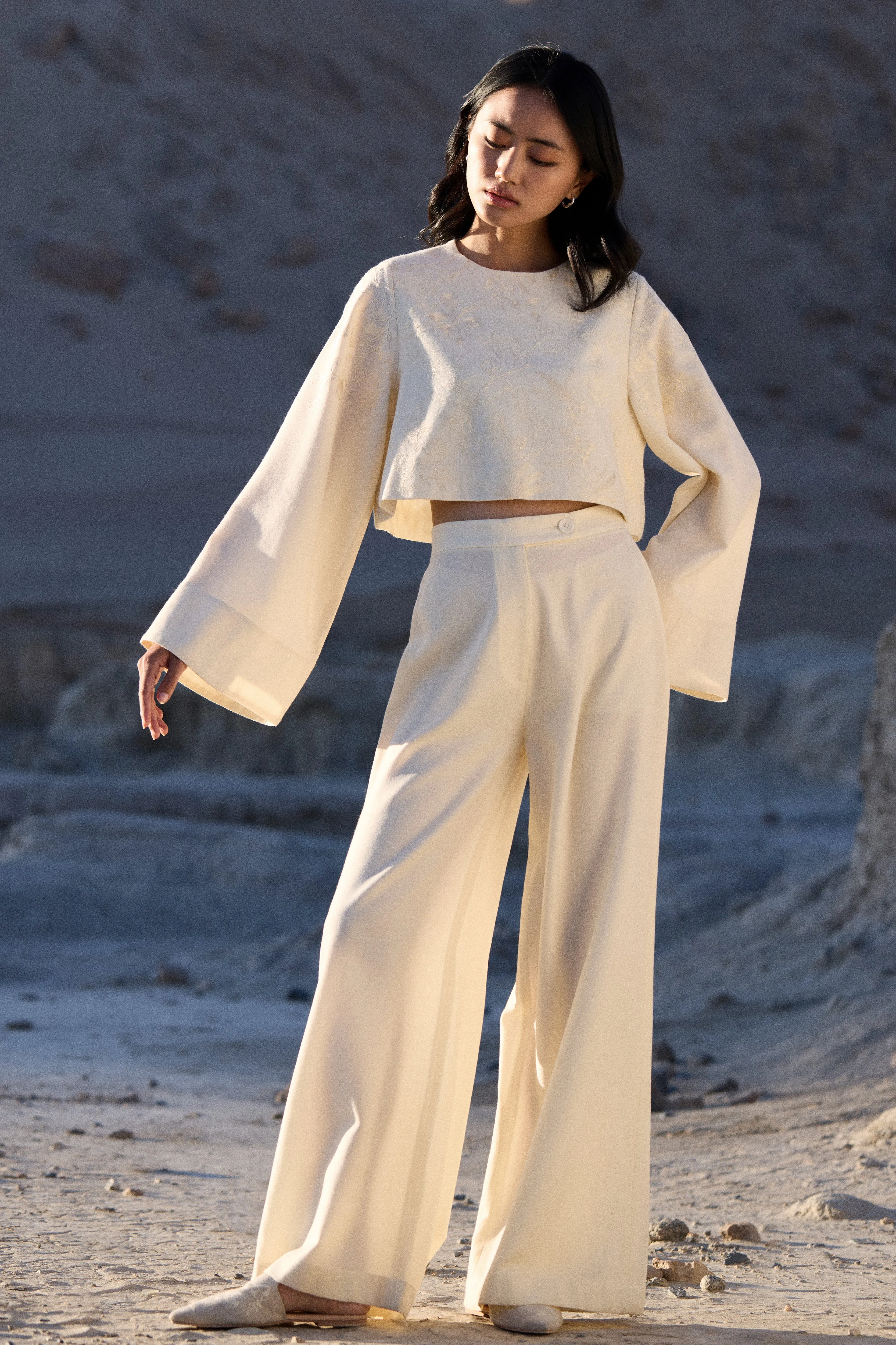 Lamayuru Woollen Top (Ivory)