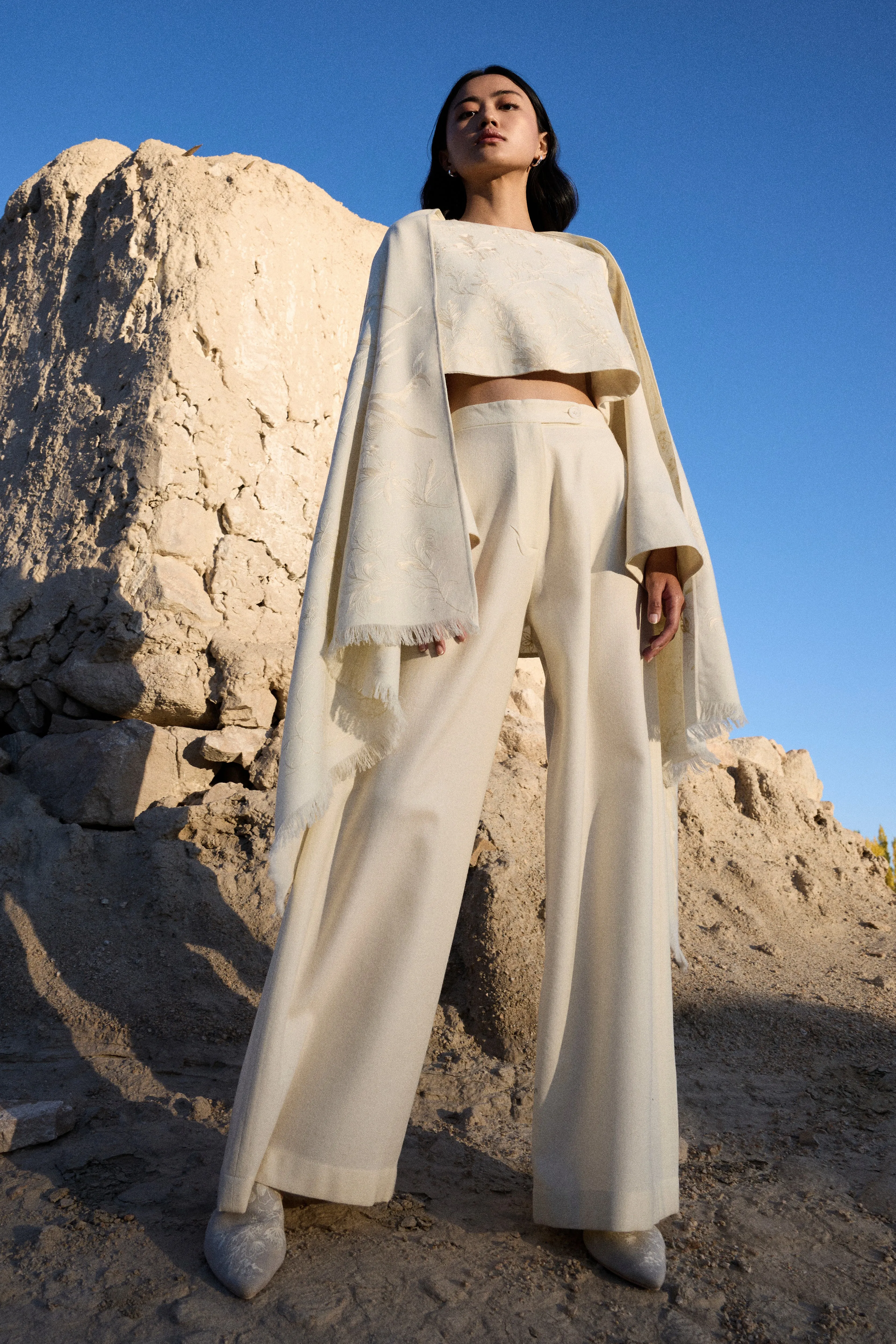 Lamayuru Woollen Top (Ivory)