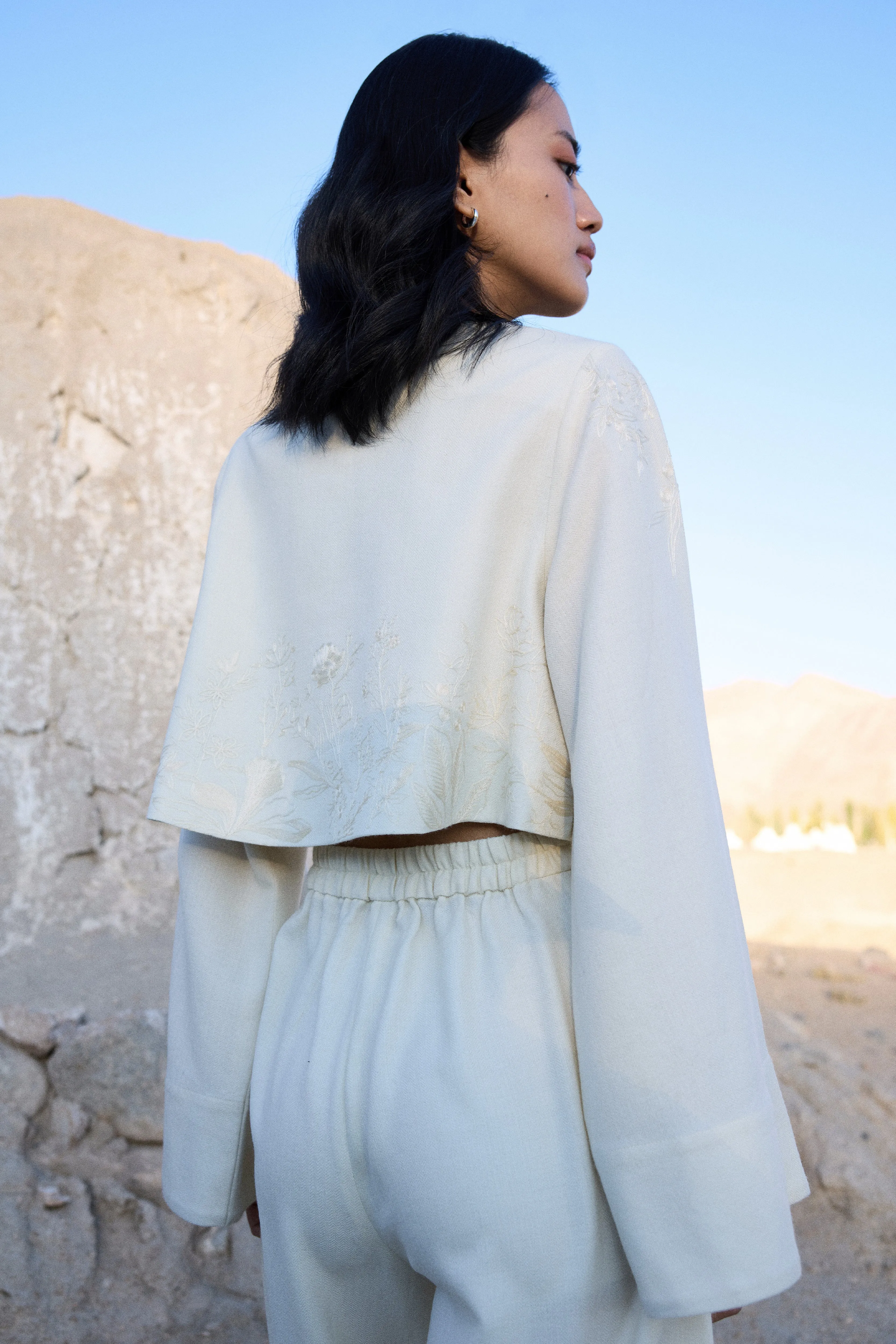 Lamayuru Woollen Top (Ivory)