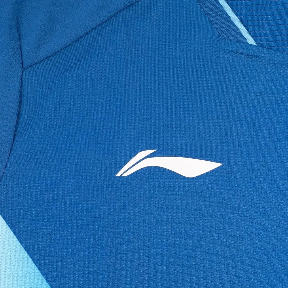 Li-Ning Diamond Gradient Mens Badminton T-Shirt - Dark Blue